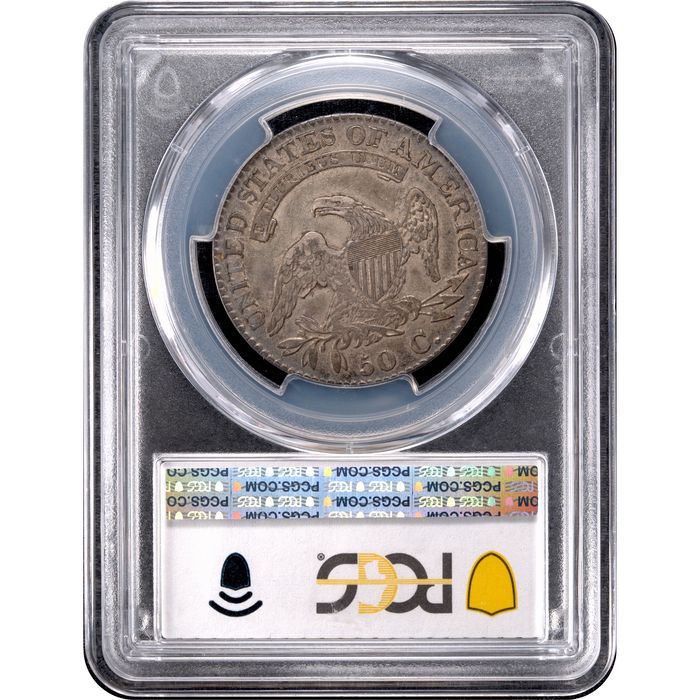 1823 Capped Bust Half Dollar (50c) Reverse Slab Image