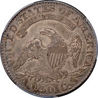 1823 Capped Bust Half Dollar (50c) Reverse Image
