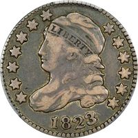 1823/2 Capped Bust Dime (10c) Large Es Obverse Image