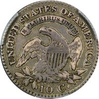 1823/2 Capped Bust Dime (10c) Large Es Reverse Image