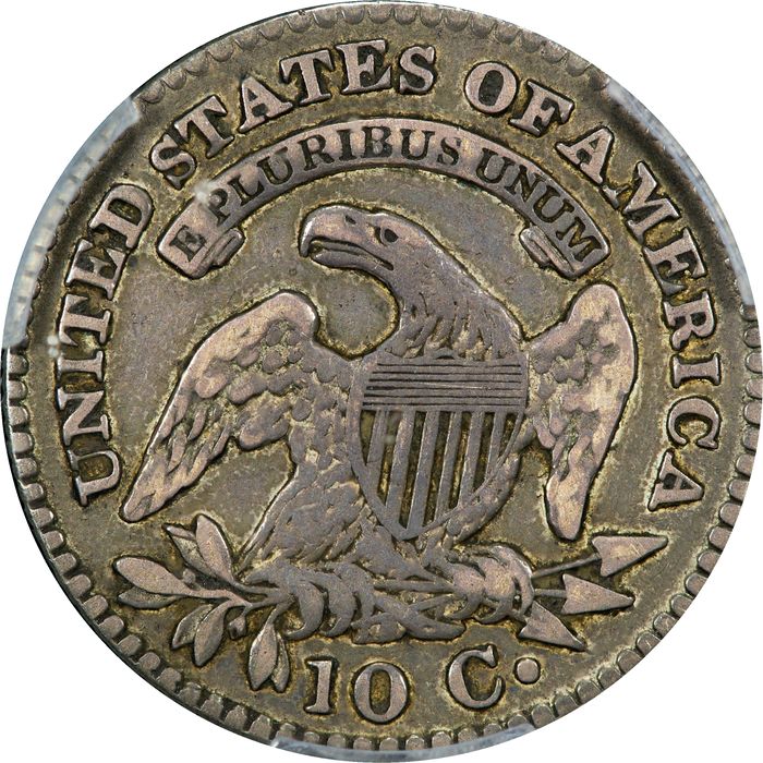 1823/2 Capped Bust Dime (10c) Large Es Reverse Image