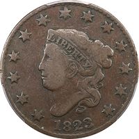 1823/2 Coronet Large Cent (1c) Obverse Image