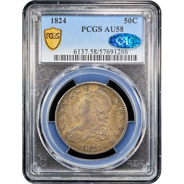 1824 Capped Bust Half Dollar (50c) Obverse Image