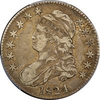 1824 Capped Bust Half Dollar (50c) Obverse Image