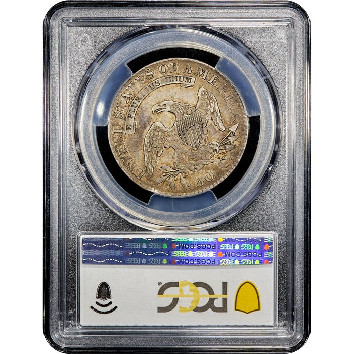 1824 Capped Bust Half Dollar (50c) Reverse Slab Image