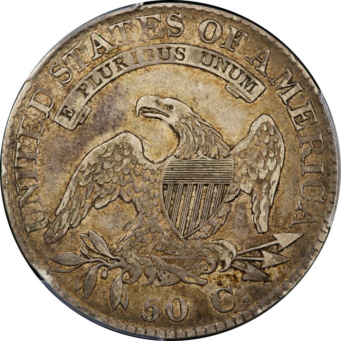 1824 Capped Bust Half Dollar (50c) Reverse Image