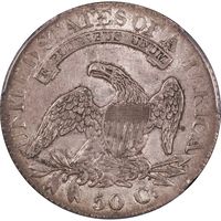 1824/4 Capped Bust Half Dollar (50c) Reverse Image