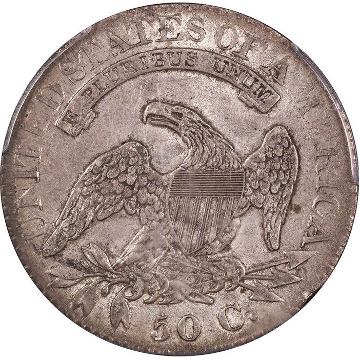 1824/4 Capped Bust Half Dollar (50c) Reverse Image