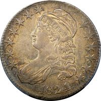 1824/4 Capped Bust Half Dollar (50c) Obverse Image