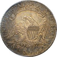 1824/4 Capped Bust Half Dollar (50c) Reverse Image