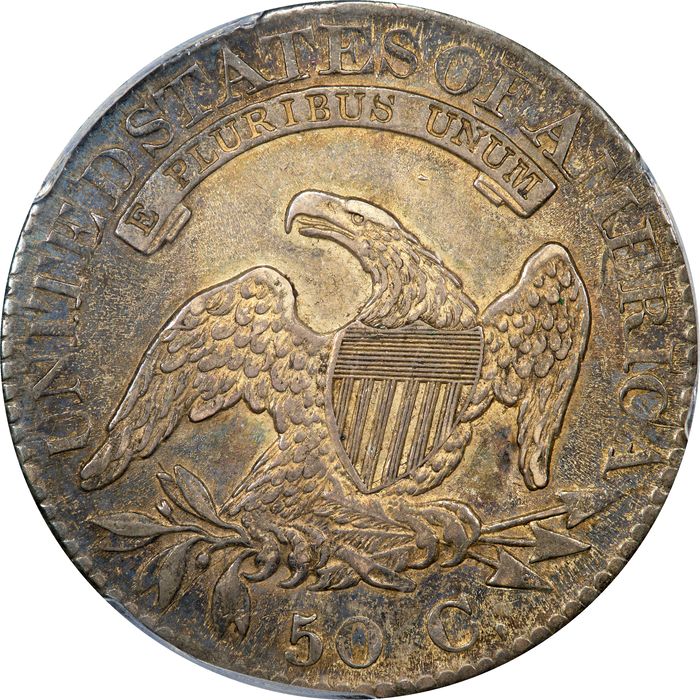 1824/4 Capped Bust Half Dollar (50c) Reverse Image