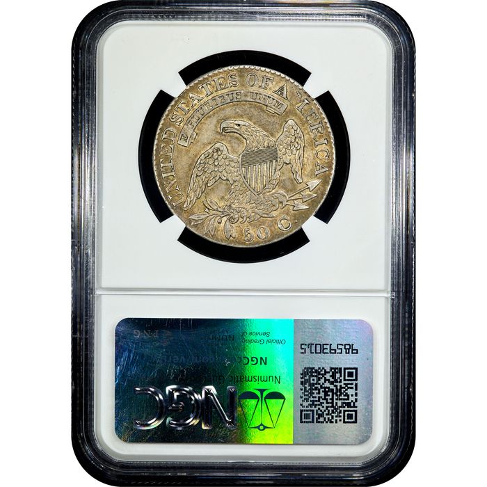 1826 Capped Bust Half Dollar (50c) Reverse Slab Image