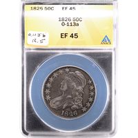 1826 Capped Bust Half Dollar (50c) O-113a Obverse Slab Image