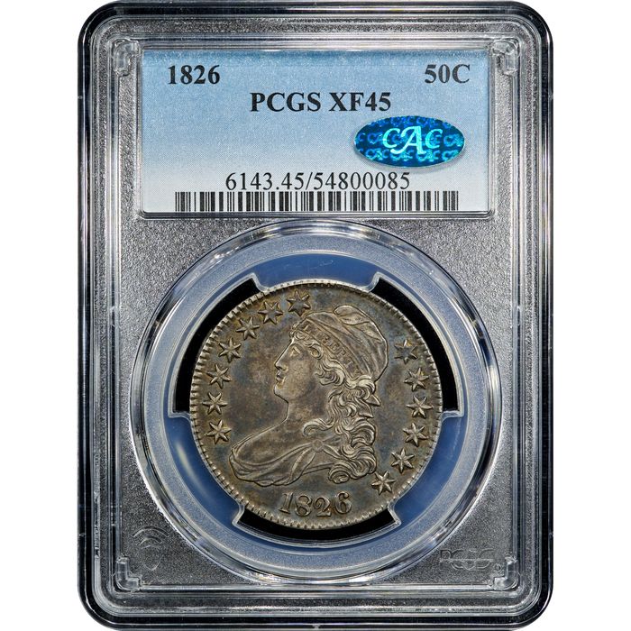 1826 Capped Bust Half Dollar (50c) Obverse Slab Image