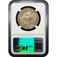 1827 Capped Bust Half Dollar (50c) Curl Base 2 Reverse Slab Image