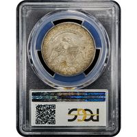 1827 Capped Bust Half Dollar (50c) O-141 Square Base 2 Reverse Slab Image