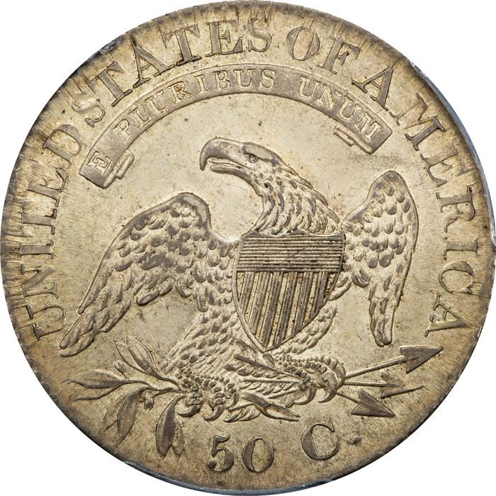 1827 Capped Bust Half Dollar (50c) Square Base 2  Photo 4
