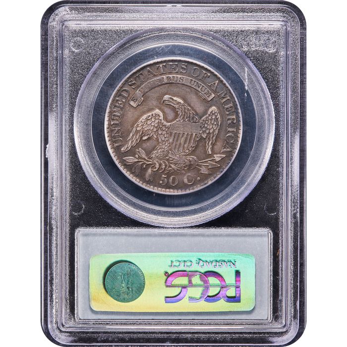 1827 Capped Bust Half Dollar (50c) Square Base 2 Reverse Image