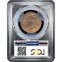 1827 Coronet Large Cent (1c) Reverse Slab Image