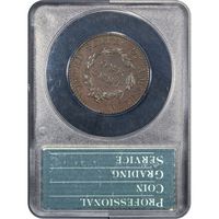 1827 Coronet Large Cent (1c) Rattler Reverse Slab Image