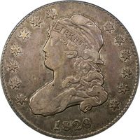 1828 25/50C Capped Bust Quarter (25c) Photo 3