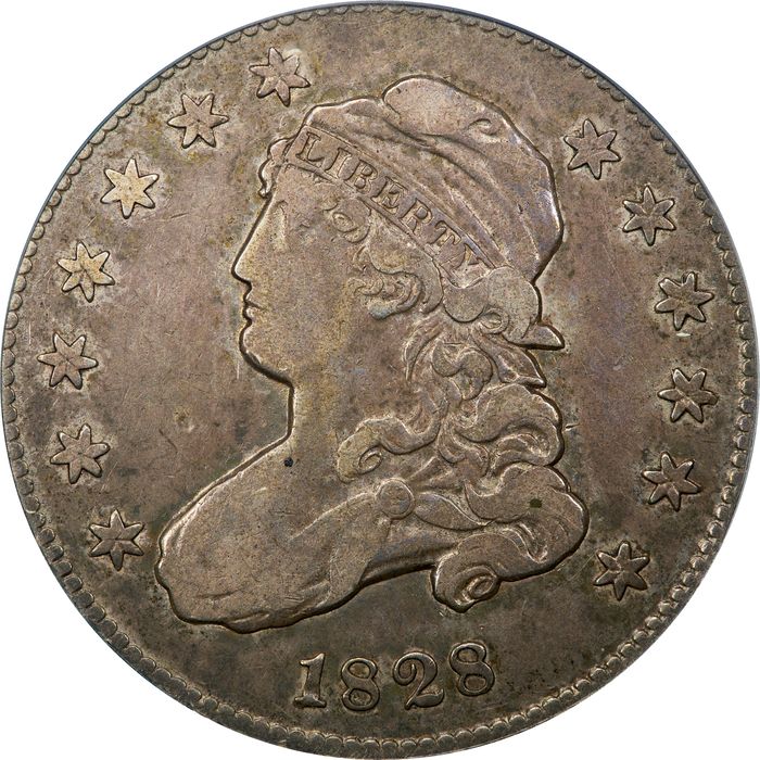 1828 25/50C Capped Bust Quarter (25c) Photo 3