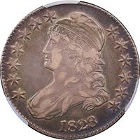 1828 Capped Bust Half Dollar Obverse Image