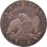 1828 Capped Bust Half Dollar Reverse Image