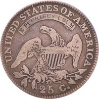 1828 Capped Bust Quarter (25c) Reverse Image