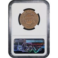 1828 Coronet Large Cent (1c) N-5 Reverse Slab Image