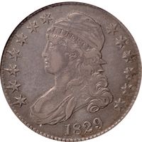 1829 Capped Bust Half Dollar (50c) O-105 Small Letters Obverse Image