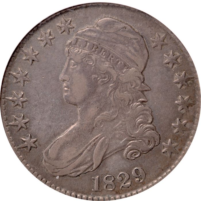 1829 Capped Bust Half Dollar (50c) O-105 Small Letters Obverse Image