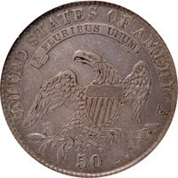 1829 Capped Bust Half Dollar (50c) O-105 Small Letters Reverse Image