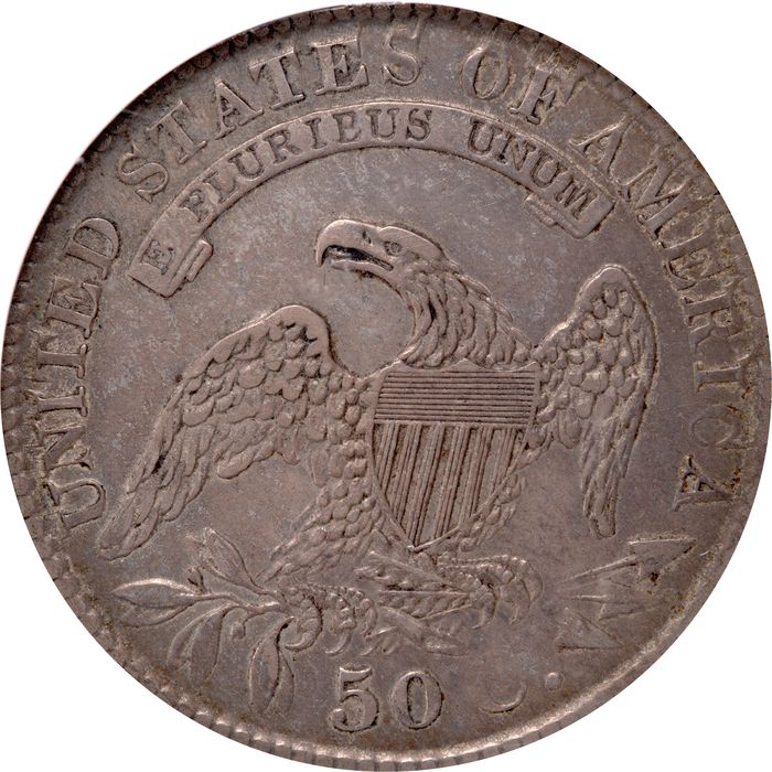 1829 Capped Bust Half Dollar (50c) O-105 Small Letters Reverse Image