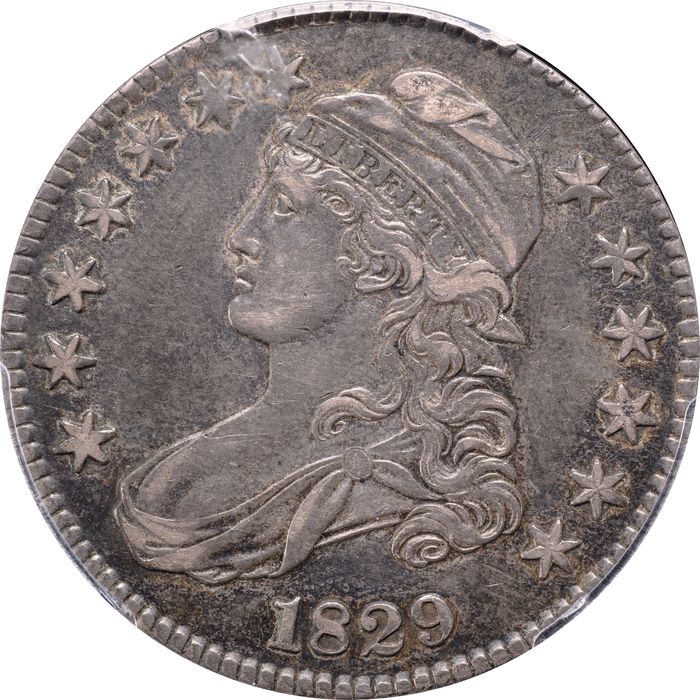1829 Capped Bust Half Dollar (50c) O-112 Small Letters Obverse Image