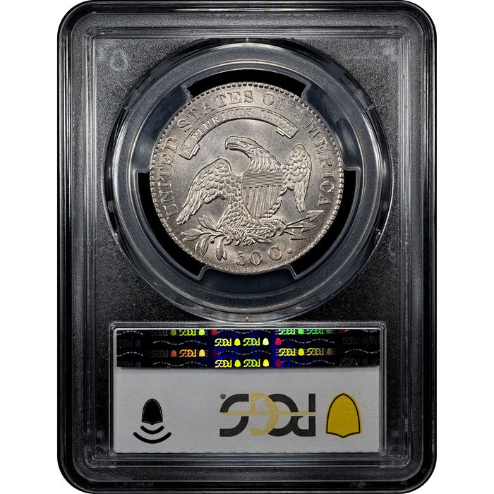 1830 Capped Bust Half Dollar (50c) Large 0 O-120 Reverse Slab Image