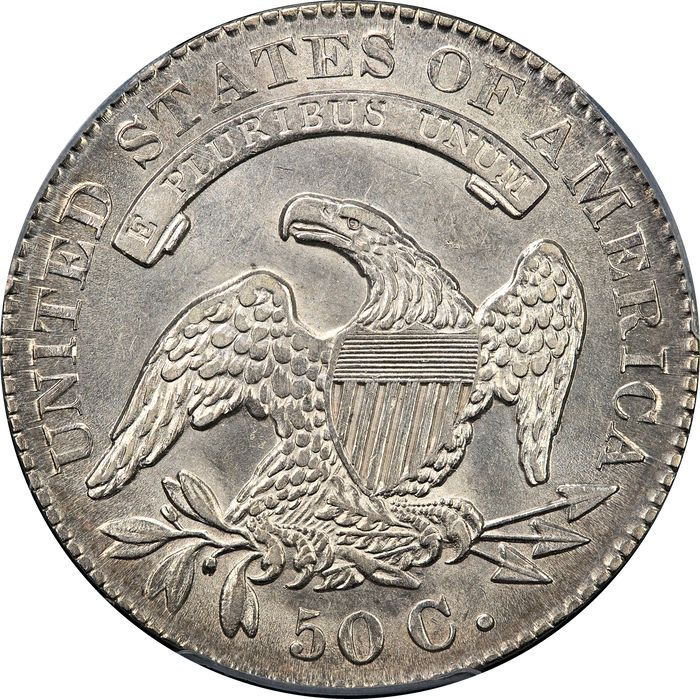 1830 Capped Bust Half Dollar (50c) Large 0 O-120 Reverse Image