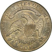1830 Capped Bust Half Dollar (50c)  Large 0 OGH Photo 4