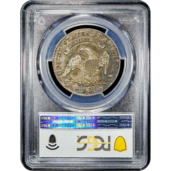 1830 Capped Bust Half Dollar (50c) O-122 Large 0 Reverse Slab Image