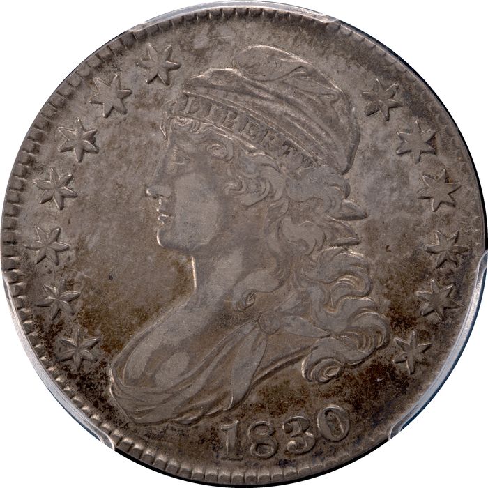 1830 Capped Bust Half Dollar (50c) Small 0 O-107 Obverse Image