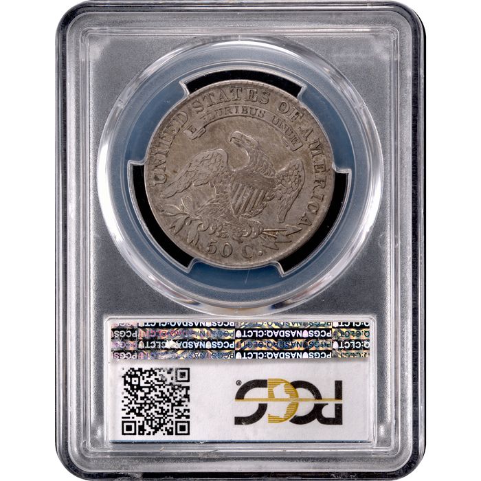 1830 Capped Bust Half Dollar (50c) Small 0 O-107 Reverse Slab Image