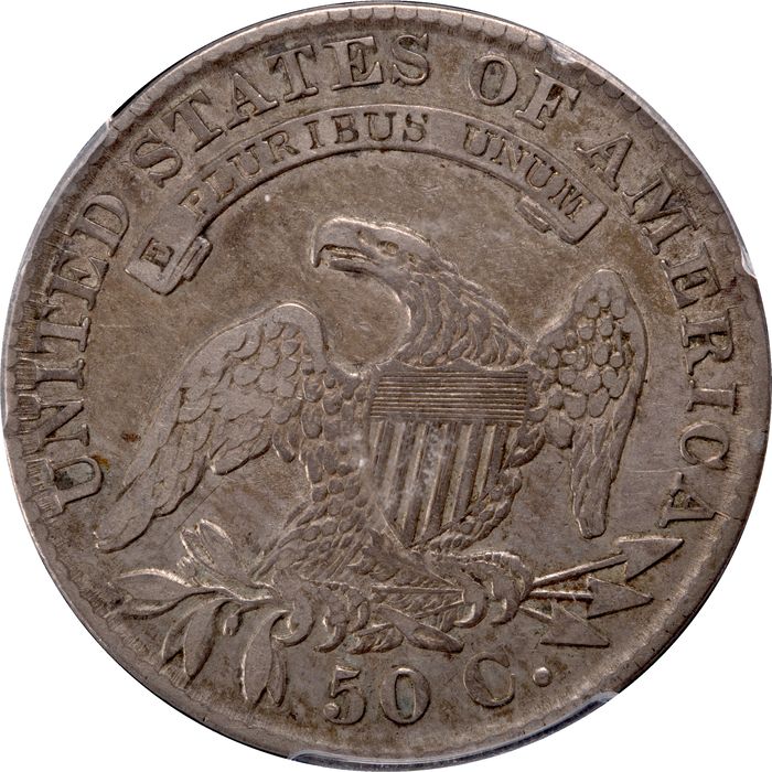 1830 Capped Bust Half Dollar (50c) Small 0 O-107 Reverse Image