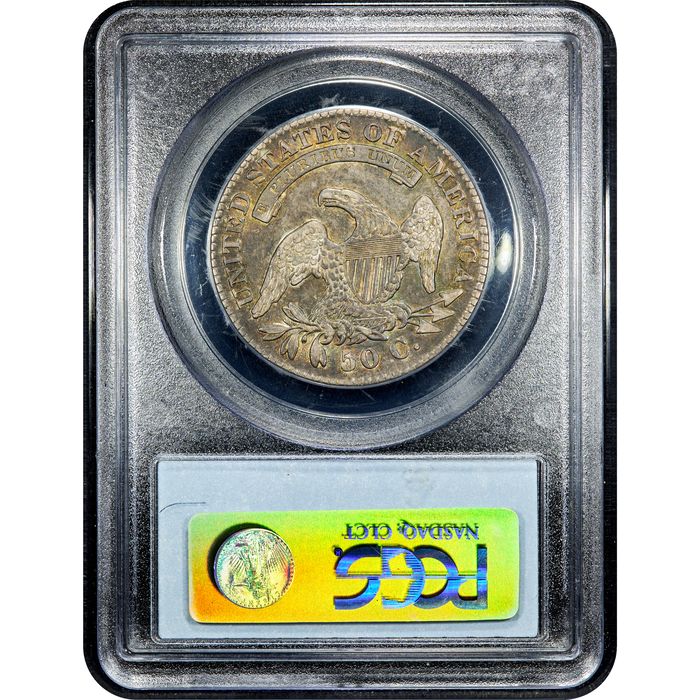 1830 Capped Bust Half Dollar (50c) Small 0 Reverse Slab Image