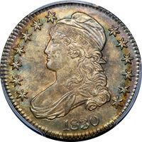 1830 Capped Bust Half Dollar (50c) Small 0 Photo 3