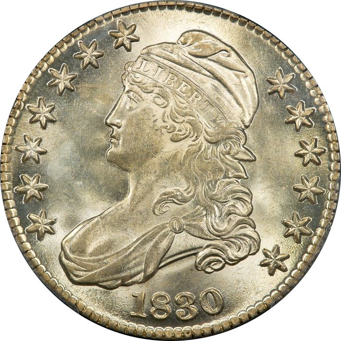 1830 Capped Bust Half Dollar (50c) Small 0 Photo 3