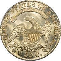 1830 Capped Bust Half Dollar (50c) Small 0 Photo 4