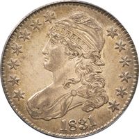 1831 Capped Bust Half (50c) OGH Obverse Image