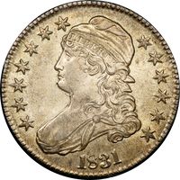 1831 Capped Bust Half (50c) Rattler Photo 3