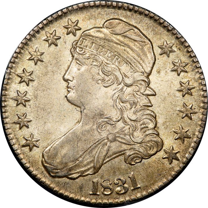 1831 Capped Bust Half (50c) Rattler Photo 3