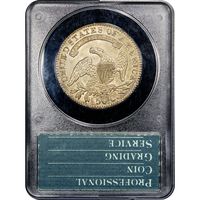 1831 Capped Bust Half (50c) Rattler Reverse Image